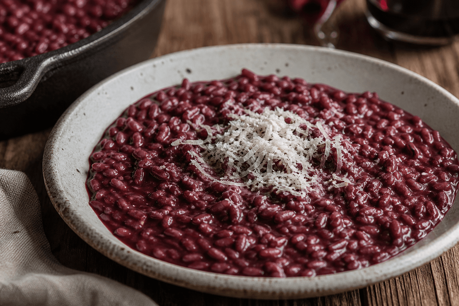 Risotto al Barolo — serveret ret